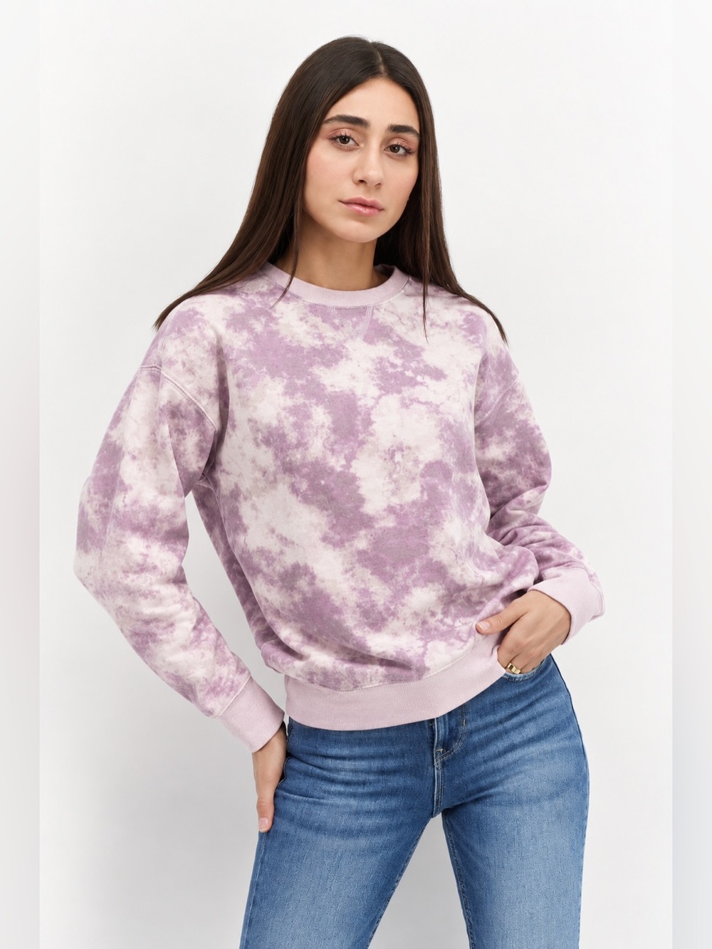 Eddie Bauer Legend Wash Tie Dye Crewneck Sweatshirt size XS